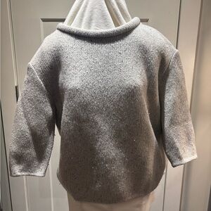 Wilfred Heather Gray Turtleneck Sweater